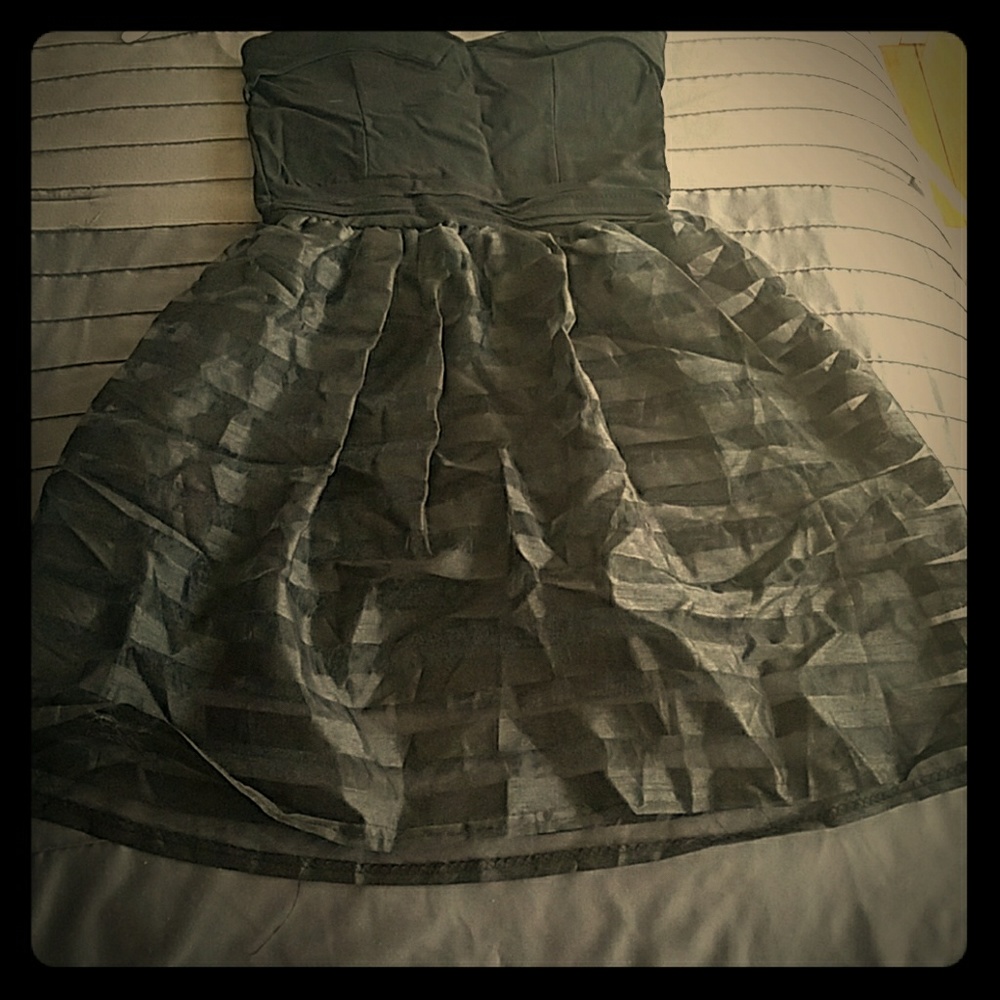 Black mini party dress